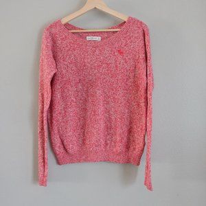 Abercrombie & Fitch Red Marled Sweater
